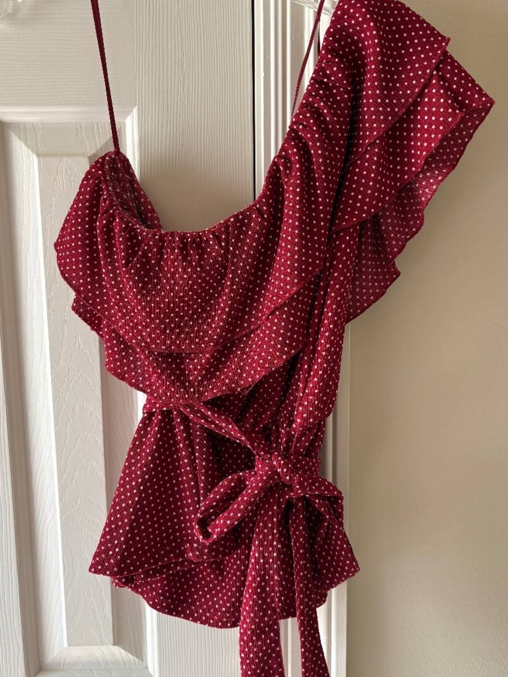 Maeve by Anthropologie One Shoulder Ruffle Top Size X-Small